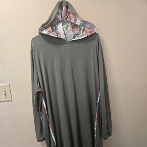 Floral and Green Hooded House dress